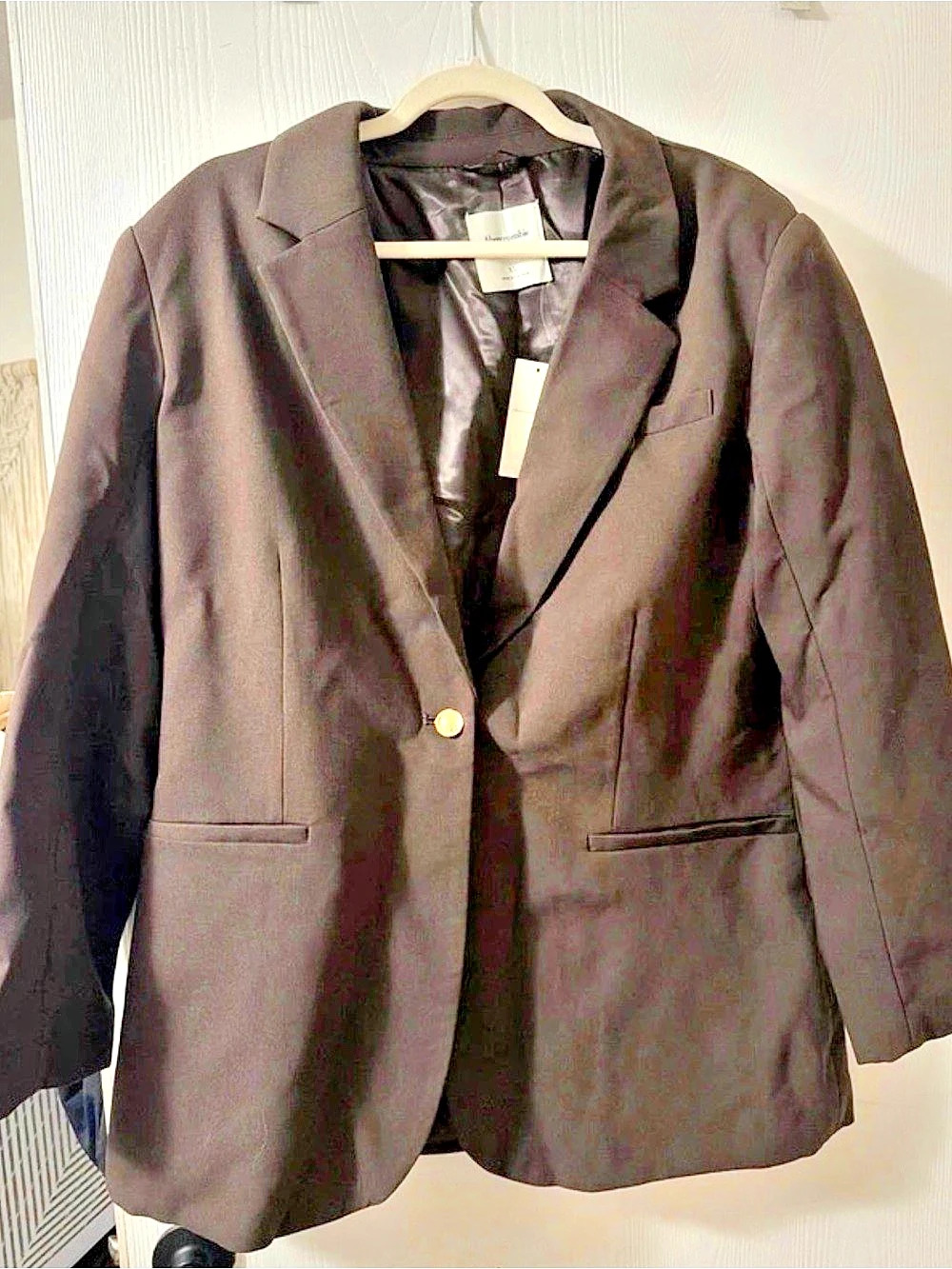 Abercrombie & Fitch Classic Suiting Blazer Brown XL